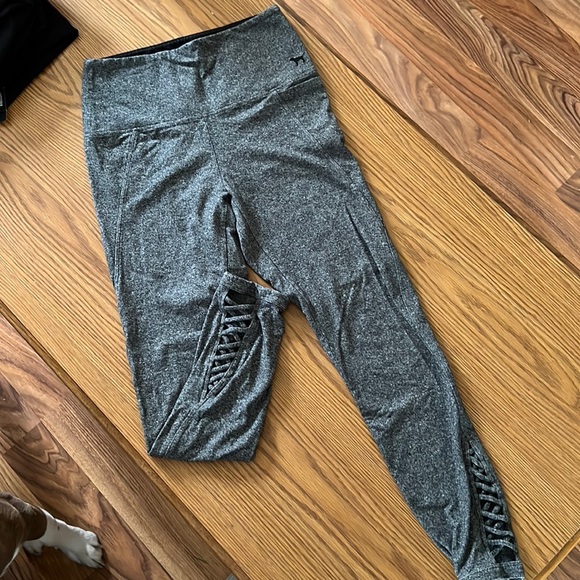 PINK Victoria's Secret Pants - VS PINK grey yoga leggings